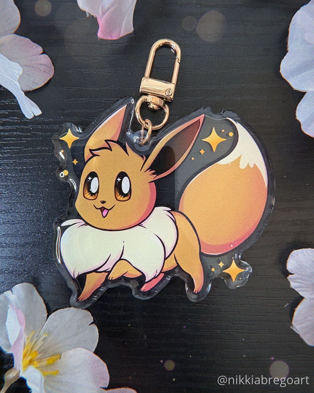Eeveelutions : Eevee Acrylic Keychain