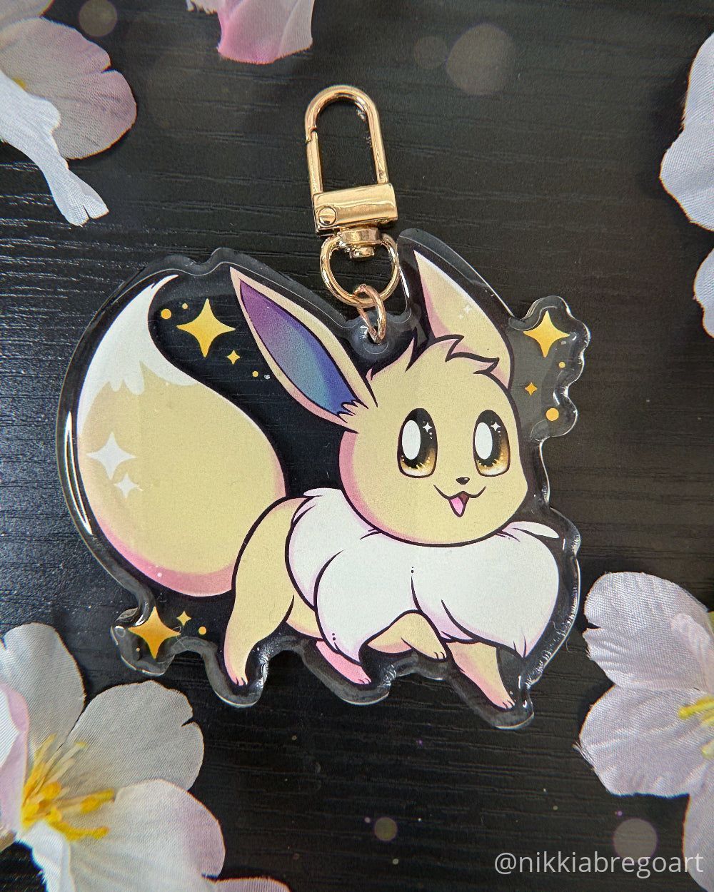 Eeveelutions : Eevee Acrylic Keychain