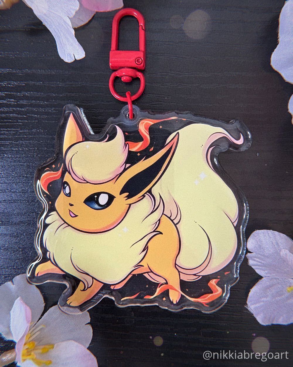 Eeveelutions : Flareon Acrylic Keychain