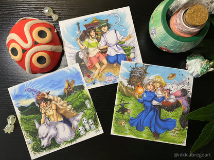 Worlds of Ghibli : Print Set