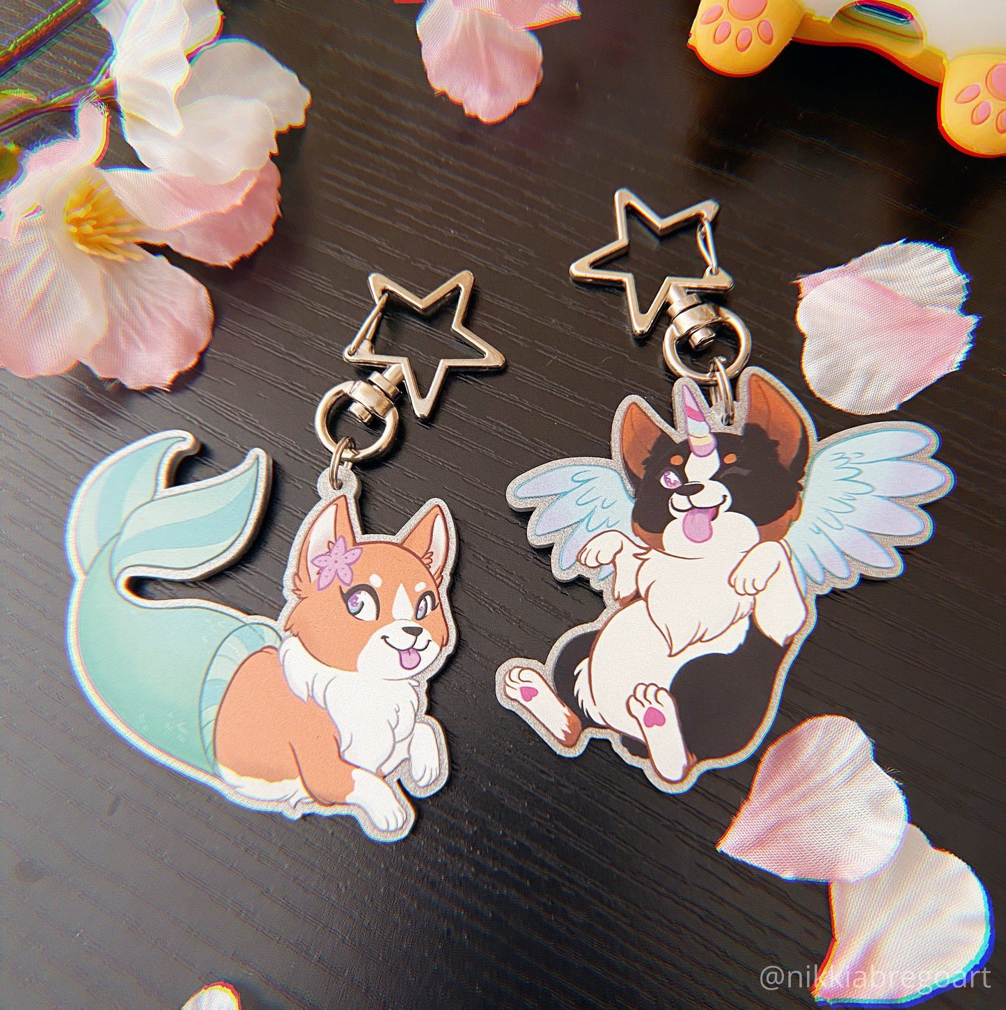 Magical Corgi Keychains