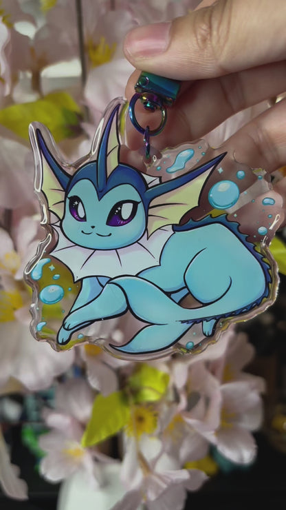 Eeveelutions : Vaporeon Acrylic Keychain